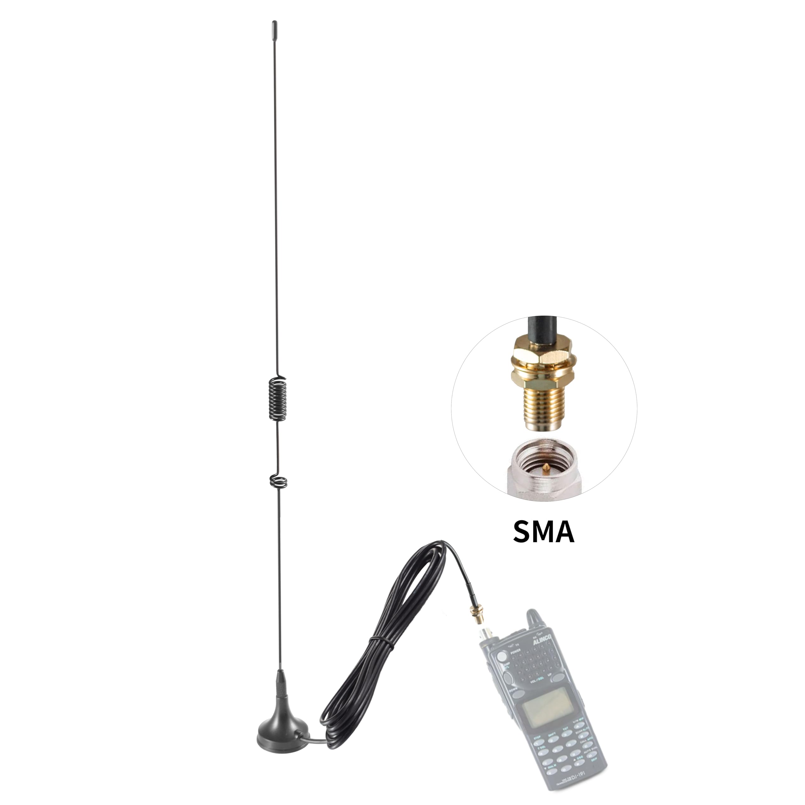Amazon.com: Dual Band VHF 136-174MHz UHF 400-470MHz Magnetic